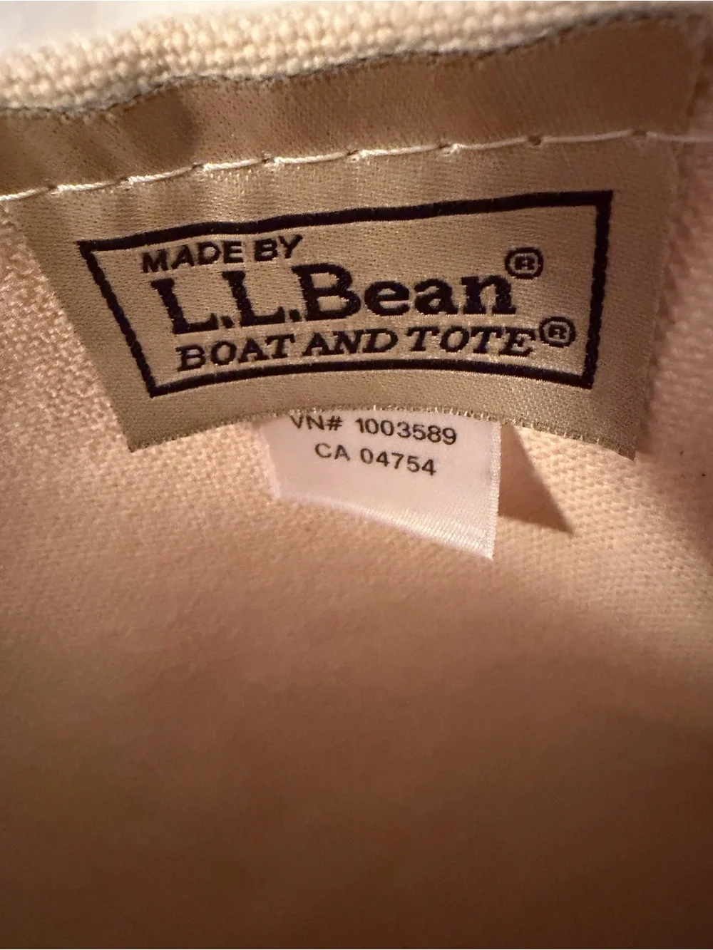 L.L. Bean sturdy canvas